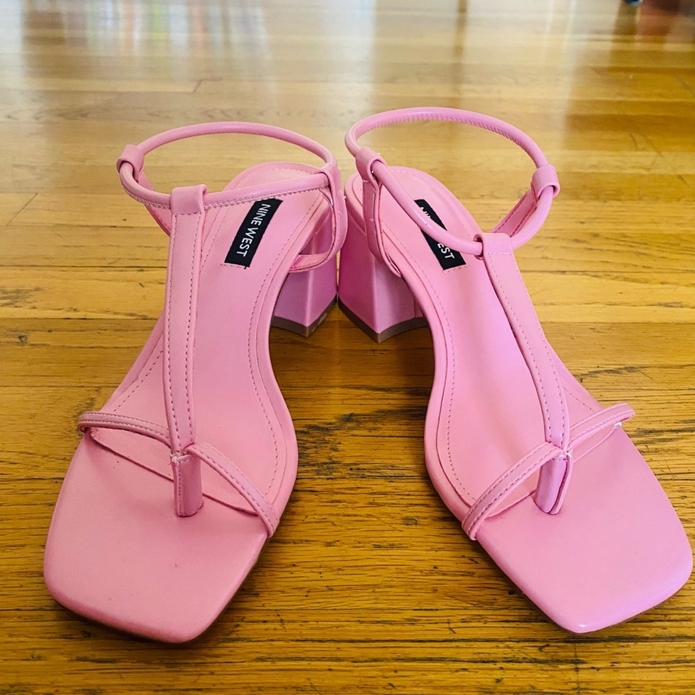 Nine West Pink Block Heel